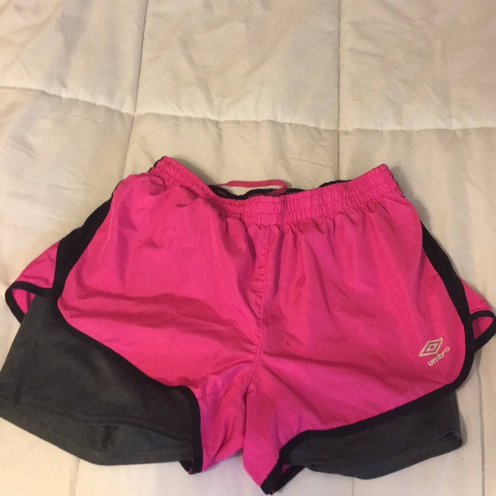 Pink Umbro Athletic Shorts
